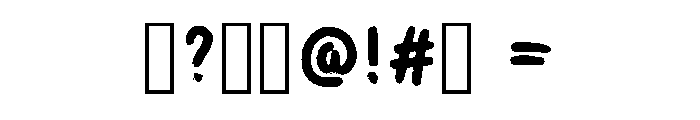 Cute Chalk Regular Font OTHER CHARS