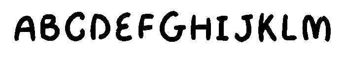 Cute Chalk Regular Font UPPERCASE
