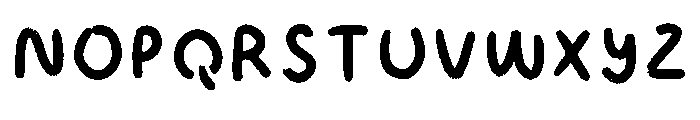 Cute Chalk Regular Font UPPERCASE