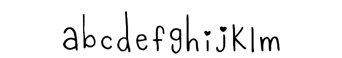 Cute Font Regular Font LOWERCASE
