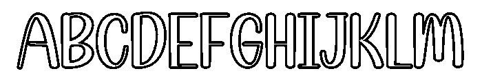 Cute Ghost Font UPPERCASE