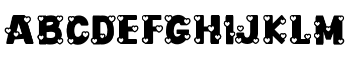 Cute Love Story Font UPPERCASE