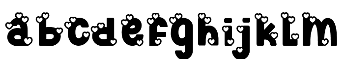 Cute Love Story Font LOWERCASE