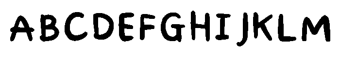 Cute Marker Regular Font UPPERCASE