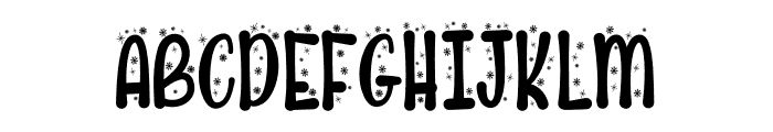 Cute Snow Font UPPERCASE