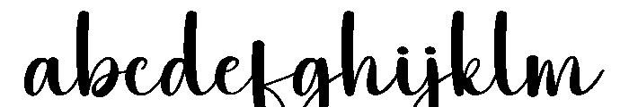 Cutebaby Font LOWERCASE