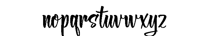 Cutes Bright Font LOWERCASE