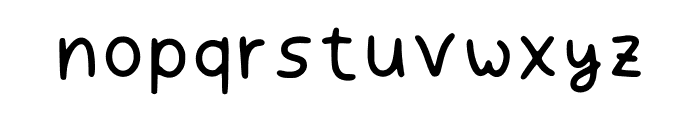 Cutewritten Regular Font LOWERCASE