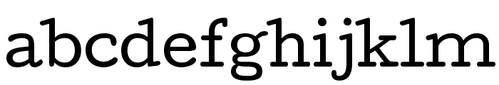 Cutive Regular Font LOWERCASE