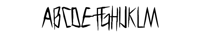 Cutthroat Clawmarks Font UPPERCASE