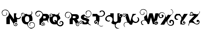 curly Font UPPERCASE