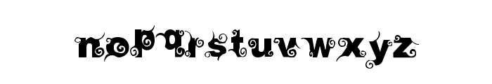 curly Font LOWERCASE