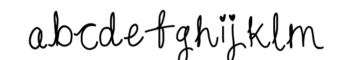 cursive Font LOWERCASE