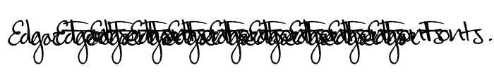 cursiveedgar Font OTHER CHARS