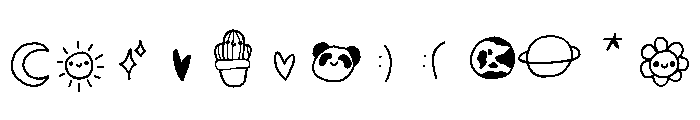 cute icons FONT