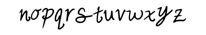 cutesy_hand Font LOWERCASE