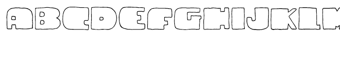 Cuadrifonte Line Font LOWERCASE