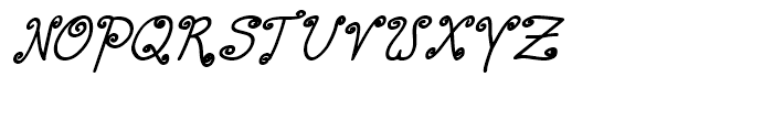 Curly Deb Bold Italic Font UPPERCASE