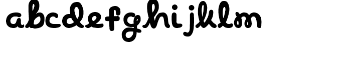 Curly Luly Regular Font LOWERCASE