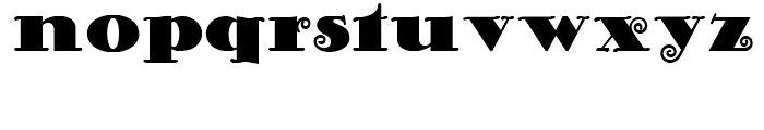 Curly Shuffle NF Regular Font LOWERCASE