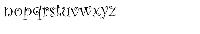 Curlz Regular Font LOWERCASE