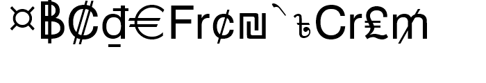 Currency Pi Regular Font LOWERCASE