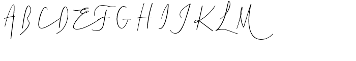 Cursive Signa Script Extra Light Oblique Font UPPERCASE