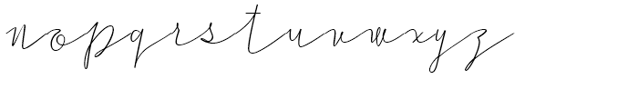 Cursive Signa Script Extra Light Oblique Font LOWERCASE