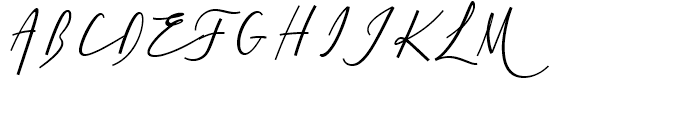 Cursive Signa Script Regular Italic Font UPPERCASE