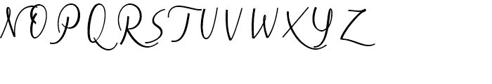 Cursive Signa Script Regular Oblique Font UPPERCASE