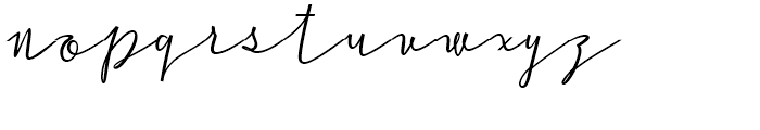Cursive Signa Script Regular Oblique Font LOWERCASE