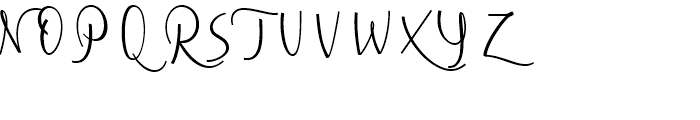 Cursive Signa Script Regular Font UPPERCASE