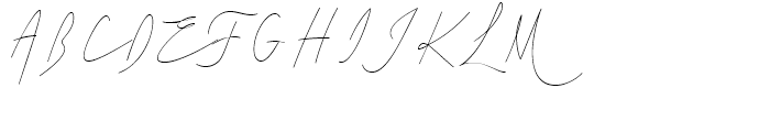 Cursive Signa Script Thin Italic Font UPPERCASE
