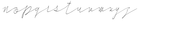 Cursive Signa Script Thin Italic Font LOWERCASE