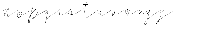 Cursive Signa Script Thin Oblique Font LOWERCASE