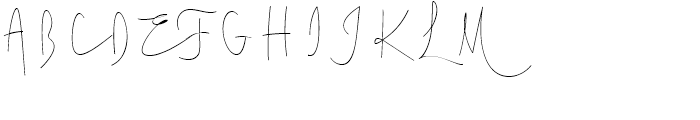 Cursive Signa Script Thin Font UPPERCASE