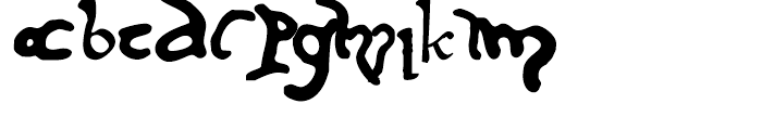 Cursivo Saxonio Regular Font LOWERCASE