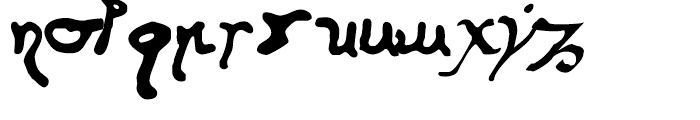 Cursivo Saxonio Regular Font LOWERCASE