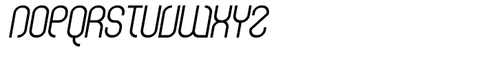 Curvature Italic Font UPPERCASE