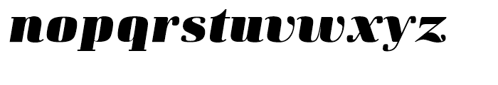 Curve Ultra Bold Italic Font LOWERCASE