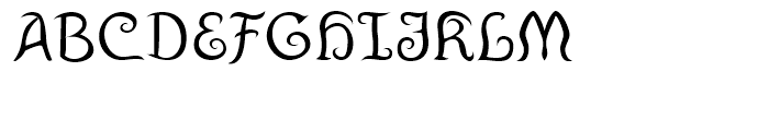 Cuthbert Regular Font UPPERCASE