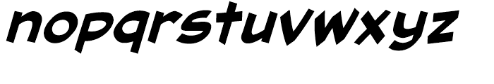 Cutthroat Lower Bold Italic Intl Font LOWERCASE