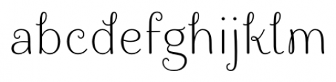 Culinary Light Font LOWERCASE