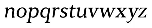 Cultura New Book Italic Font LOWERCASE