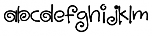 CurlyQ Regular Font LOWERCASE
