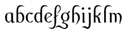 Cuthbert Regular Font LOWERCASE