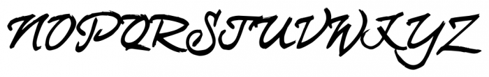 curlyJoe Regular Font UPPERCASE