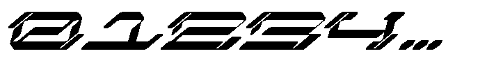 Cuba Technology Italic Font OTHER CHARS