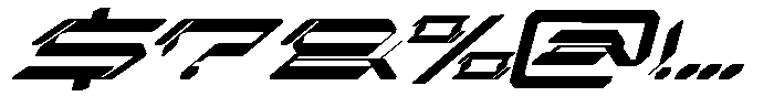 Cuba Technology Italic Font OTHER CHARS