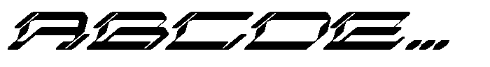 Cuba Technology Italic Font UPPERCASE